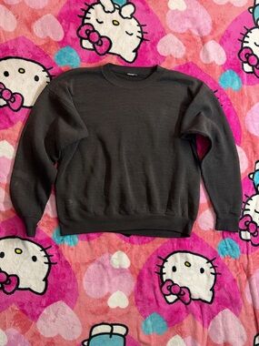 Men's Crewneck Sweater in Charcoal Gray